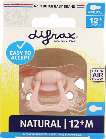 Difrax Fopspeen Natural 12m+ Girl 8