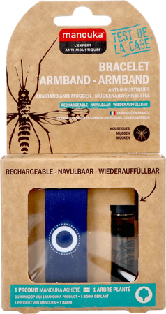 Manouka Armband A/muggen Uni Marineblauw 1