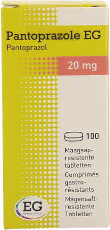 Pantoprazole EG 20Mg Maagsapresist Tabl 100X20Mg 1
