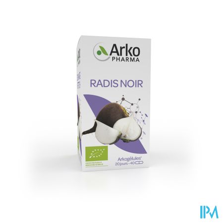 Arkogelules Radis Noir Bio Caps 40 1