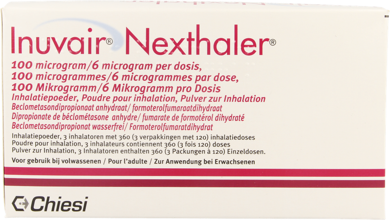 Inuvair 100/6mcg Nexthaler Doses 3x120 5