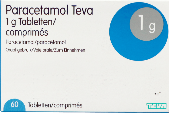 Paracetamol Teva 1g Tabl 60 X 1g Blister 3