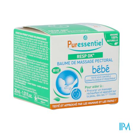 Puressentiel Respiratoire Baume Massage Bebe 30ml