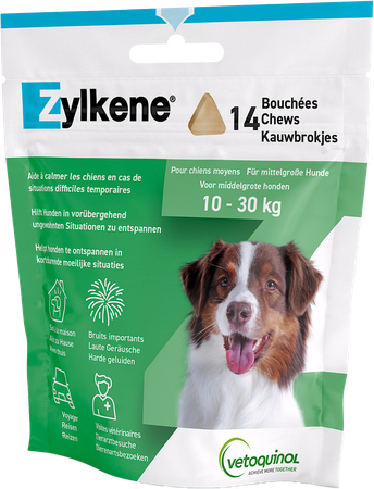 Zylkene Chiens Moyen 10-30kg Bouches 14x2,25g 1