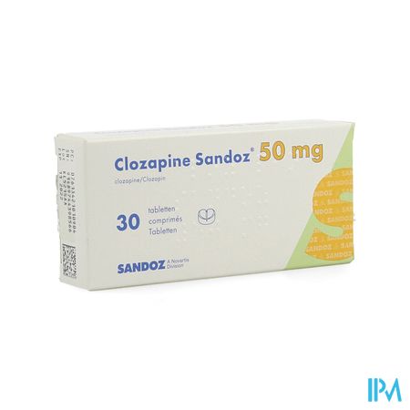Clozapine Sandoz Comp 30 X 50mg