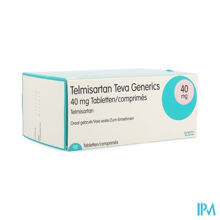 Telmisartan 40mg Teva Tabl 98