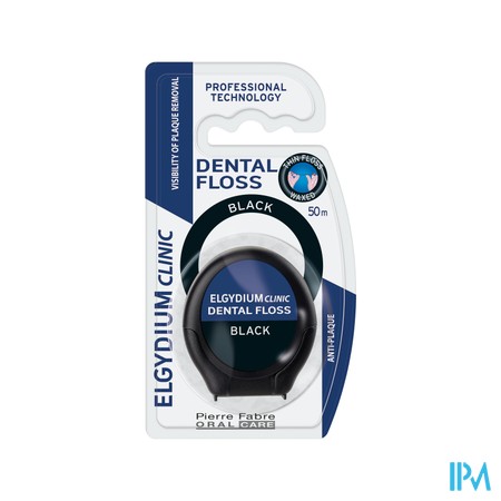 Elgydium Clinic Dental Floss Black 50m