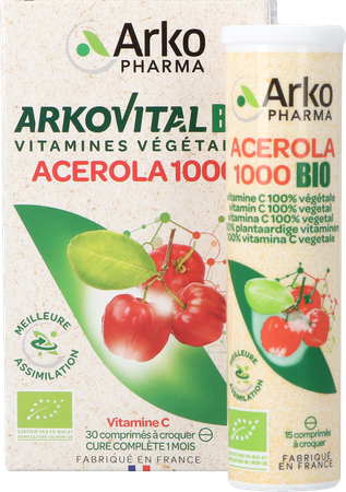 Arkovital Acerola 1000 Bio Kauwtabl 30 8