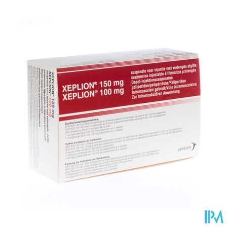 Xeplion 150mg+100mg Susp Inj Ver Afg 2 Voorsp+4naa 3