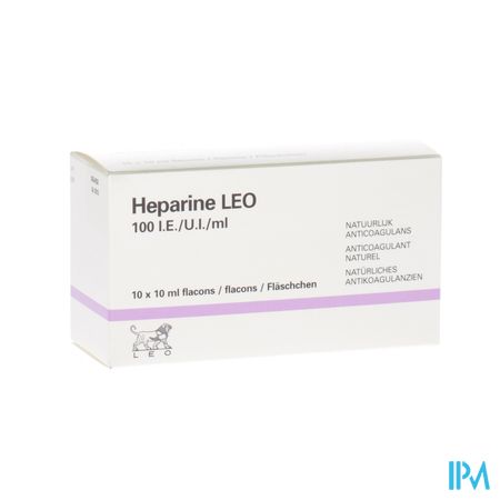 Heparine Leo 100 Ie/ml Fl 10x10ml