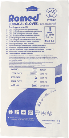 Gants Chirurg Latex Jetable Large 2 Pontos 2