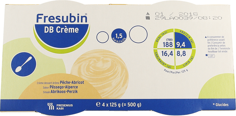 Fresubin Db Crème 125g Pêcheabricot/abrikoosperzik 7