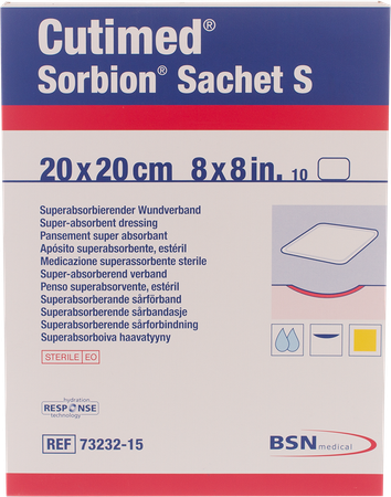 Cutimed Sorbion Zakje S 20x20cm 10 1