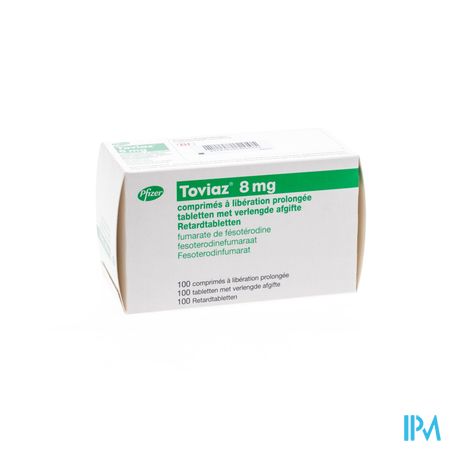 Toviaz 8mg Comp Liberation Prolong 100 X 8mg