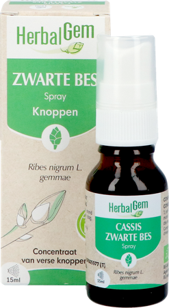 Herbalgem Zwarte Bes Bio Spray 15ml 8