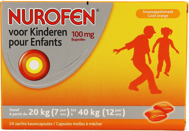 Nurofen Kind 100mg Zachte Kauwcaps 24 5