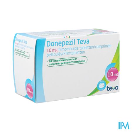 Donepezil Teva 10,0mg Comp Enrobe 98x 10,0mg