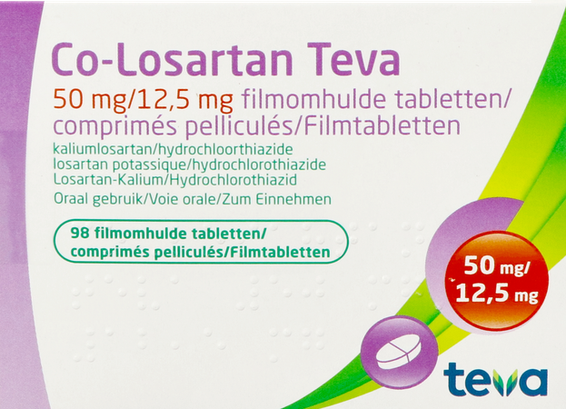 Co Losartan Teva 50mg/12,5mg Filmomh Tabl 98 2