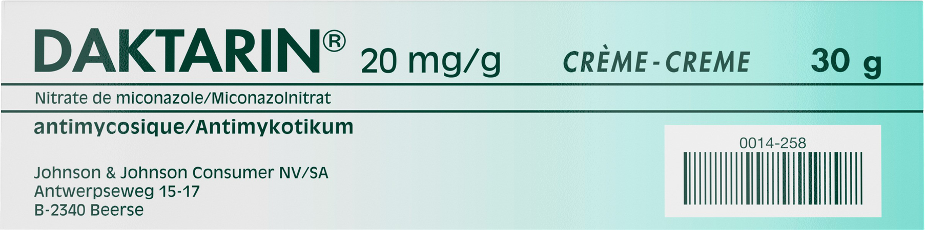 Daktarin Creme Derm 1 X 30g 2% 3