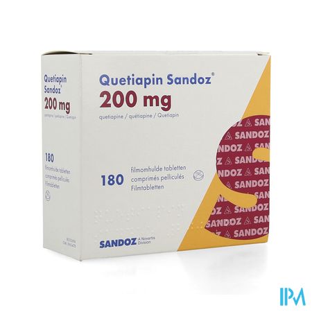 Quetiapin Sandoz Filmomh Tabl 180 X 200mg