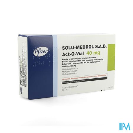 Solu-medrol Sab Act-o-vial 40mg Opl Inj Fl 3x40mg