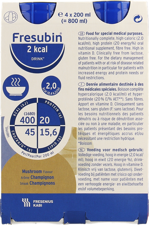 Fresubin 2 Kcal Drink Salé/hartig 200ml Champignons/champignon 3
