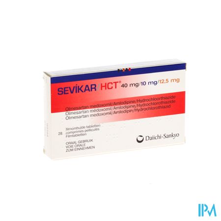 Sevikar Hct 40mg/10mg/12,5mg Filmomh Tabl 28