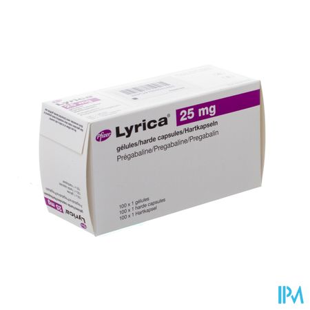 Lyrica 25mg Harde Caps 100 X 1 X 25mg Ud