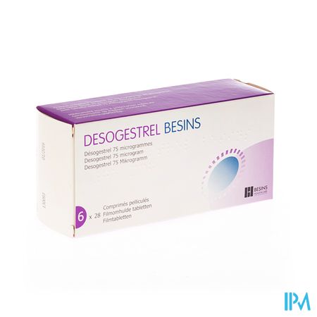 Desogestrel Omhulde Tabl 168 X 75 Mcg