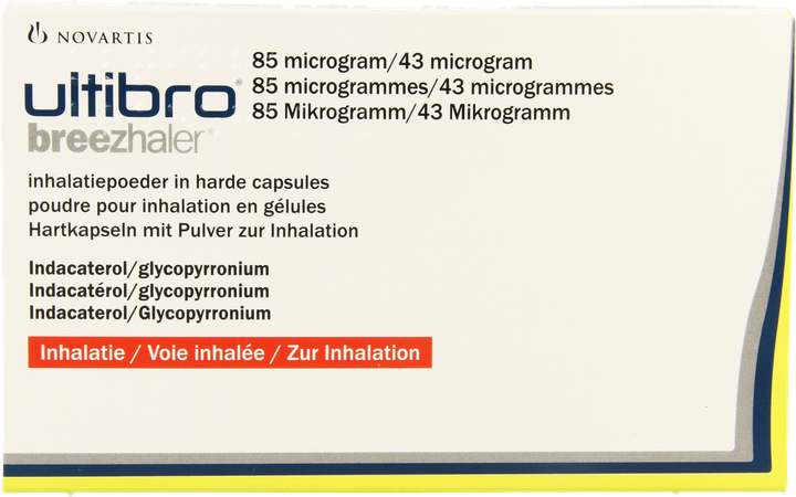 Ultibro Breezhaler 85mcg/43mcg Inhal Pdr Caps 30 2