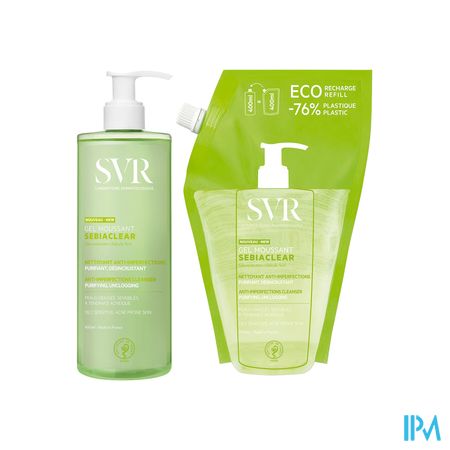 Svr Sebiaclear Gel 400ml+refill 400ml Rempl4656039 2