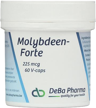 Molybdene Forte V-caps 60x225mcg Deba 2