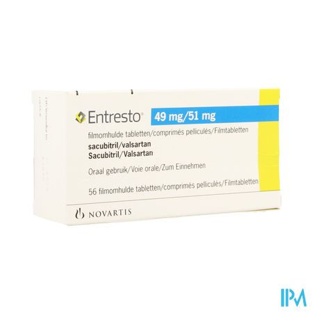 Entresto 49mg/ 51mg Filmomh Tabl 56