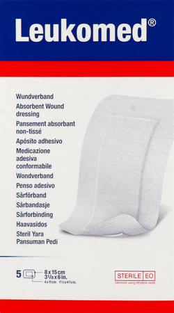 Leukomed Verband Steriel 8,0cmx15cm 5 7238009 2