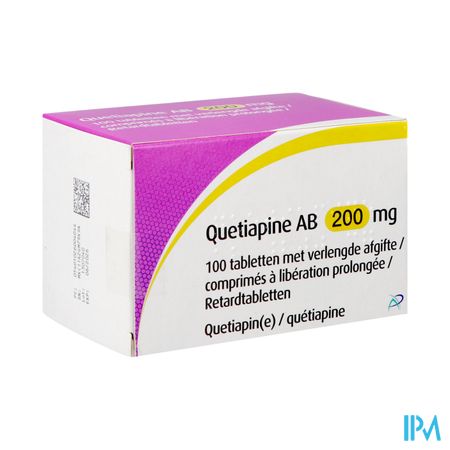 Quetiapine Ab 200mg Verleng.afgifte Tabl 100