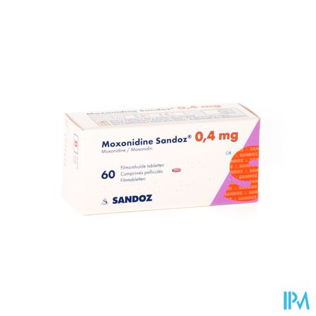 Moxonidine Sandoz Comp 60 X 0,4mg