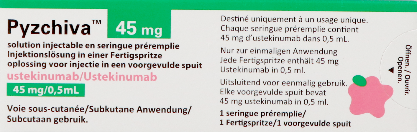 Pyzchiva 45mg Opl Inj Voorgevulde Spuit 0,5ml 2