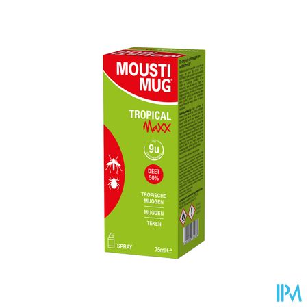 Moustimug Tropical Maxx Spray 50% Deet 75ml
