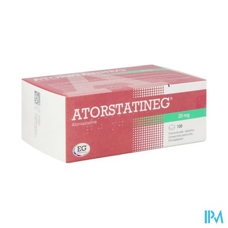 Atorstatineg 20mg Impexeco Comp 100 X 20mg Pip