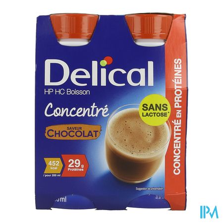 Delical Geconcentr. Chocolade 4x200ml