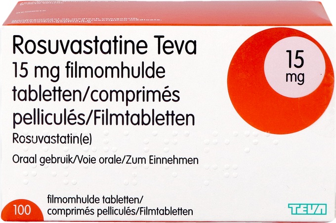 Rosuvastatine Teva 15mg Filmomh Tabl 100 4