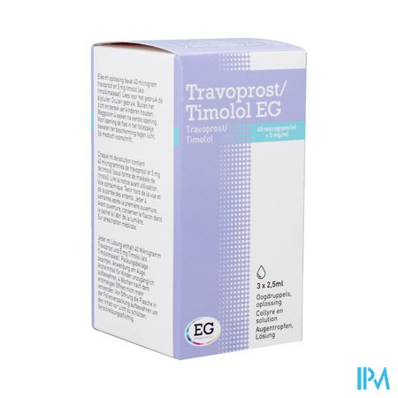 Travoprost Timolol EG 40Mcg/Ml+5Mg/Ml Coll.3X2,5Ml