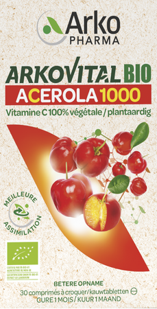 Arkovital Acerola 1000 Bio Kauwtabl 30 6