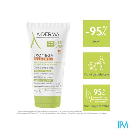 Aderma Exomega Control Creme Emolierend 50ml 7