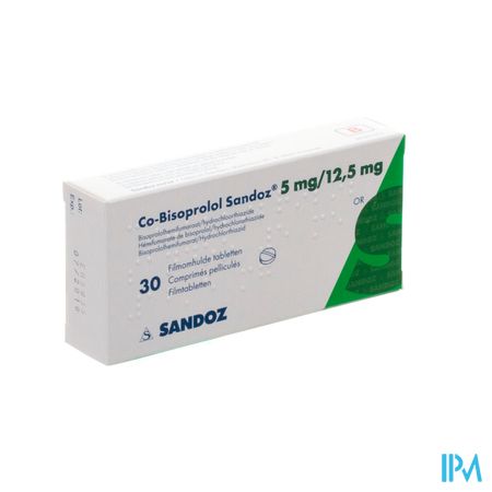 Co Bisoprolol Sandoz 5mg/12,5mg Filmomh Tabl 30