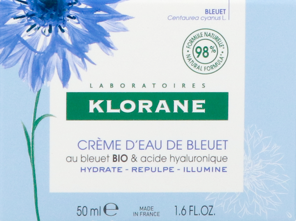 Klorane Gezicht Korenbloem Watercreme 50ml 2