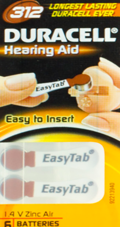 Duracell Easytab Pile Auditive Da312 6 Brun 6