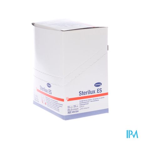 Sterilux Es 7,5x7,5cm 8l. St. 25x2 P/s 3