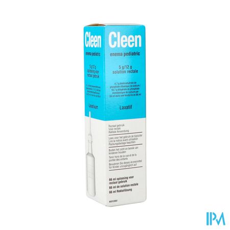 Cleen Enema Pediatric 5g/12g Sol Rectale Fl 66ml