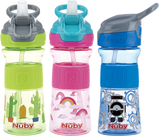 Nuby Flip-it Beker Zachte Tuit Tritan 360ml 3j+ 4